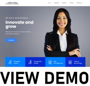 IndiWorks Digital Accounting, Auditing and Tax Services Website Template View Demo